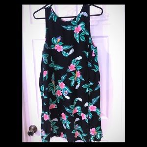 Black floral dress 🎒